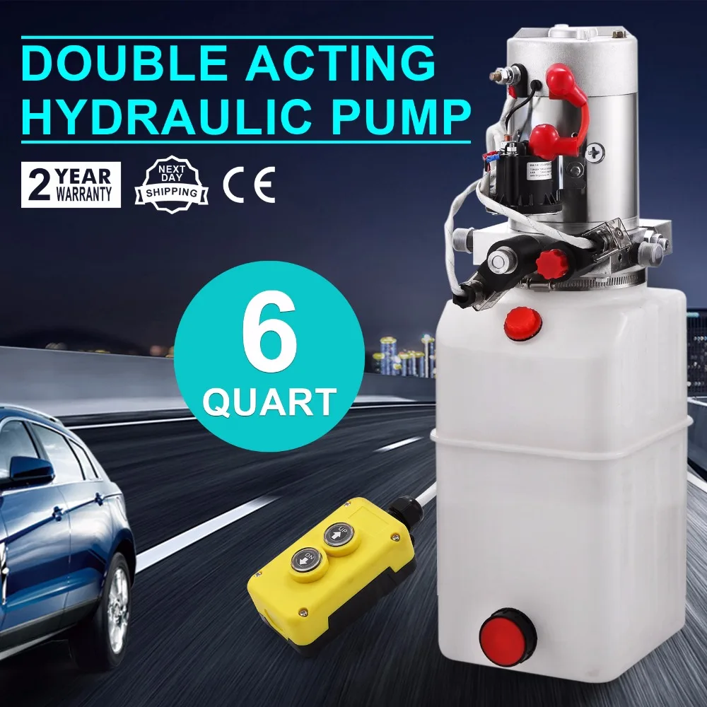 Double Acting Hydraulic Pump 12v Dump Trailer -6 Quart plastic Reservoir for Dump Trailer
Double Acting Hydraulic Pump 12v Dump Trailer -6 Quart plastic Reservoir for Dump Trailer