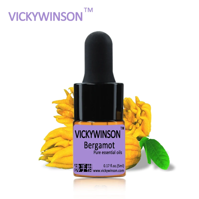 Эфирное Масло Бергамота VICKYWINSON 5 мл 100% чистые масла бергамота прозрачный контроль