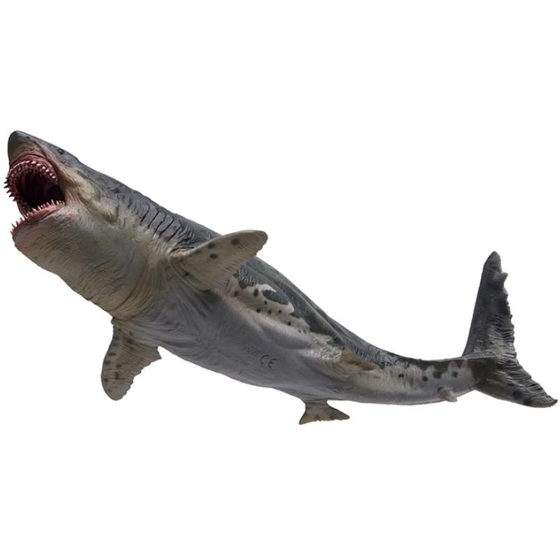 PNSO Megalodon Shark With Bracket Stand Support Classic Toys For
