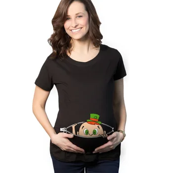 2018 summer Women 3D T-Shirt Maternity black Tees short Sleeve Lovely baby Print T Shirt Pregnant Cotton Tops Clothes
2018 summer Women 3D T-Shirt Maternity black Tees short Sleeve Lovely baby Print T Shirt Pregnant Cotton Tops Clothes