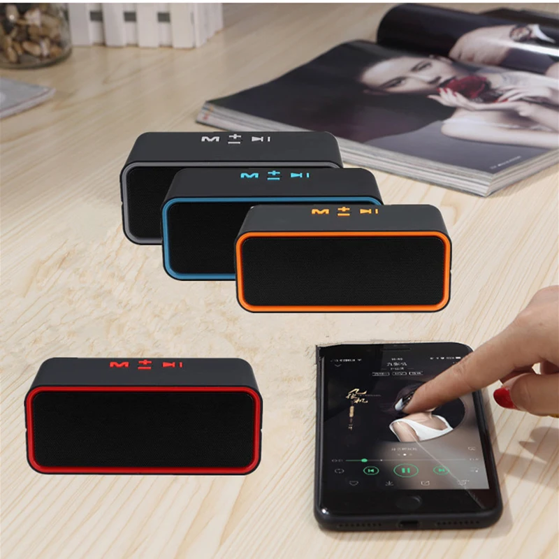 SAMTRONIC мини Портативный Bluetooth Динамик HD звук с FM Hi Fi стереофонические