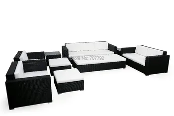 Hot sale SGE-13106A outdoor furniture rattan synthetic sofa set