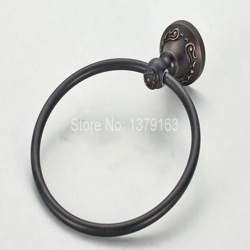 NEW Bathroom Accessory Wall Mounted Black Oil Rubbed Bronze Brass Beautiful Pattern Towel Ring Towel Rack Holder aba446
NEW Bathroom Accessory Wall Mounted Black Oil Rubbed Bronze Brass Beautiful Pattern Towel Ring Towel Rack Holder aba446