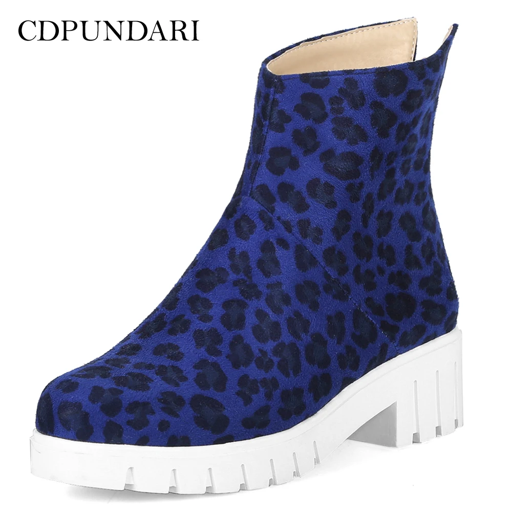 CDPUNDARI Flock Ankle boots for Women Low heel Platform boots Ladies Winter shoes woman
CDPUNDARI Flock Ankle boots for Women Low heel Platform boots Ladies Winter shoes woman
