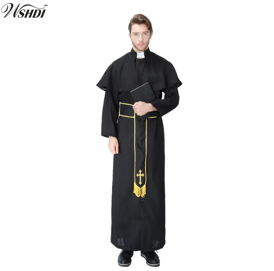 Halloween Priest priest Costumes Christmas Adult Man Jesus Costume Cosplay Party Dress Up Maria missionary Clothes Suit Costume
Halloween Priest priest Costumes Christmas Adult Man Jesus Costume Cosplay Party Dress Up Maria missionary Clothes Suit Costume