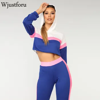 Wjustforu Striped Printed 2 Piece Set Women Bodycon Hooded Elegant Tracksuit For Women Long Sleeve Casual Two Piece Set Female
Wjustforu Striped Printed 2 Piece Set Women Bodycon Hooded Elegant Tracksuit For Women Long Sleeve Casual Two Piece Set Female