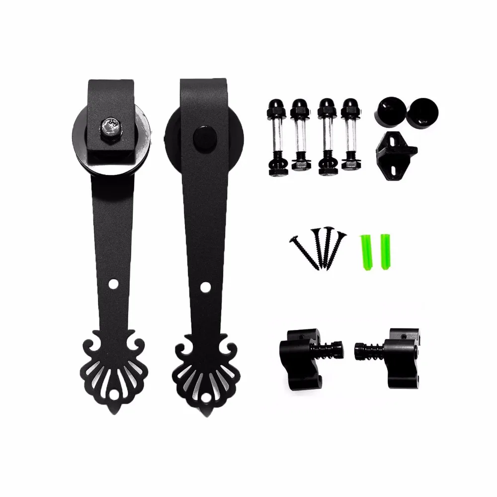 LWZH Antique Barn Door Hardware Black Steel Sliding Barn Door Track Hardware Kit Crown Shaped Roller for Closet Sliding Door
LWZH Antique Barn Door Hardware Black Steel Sliding Barn Door Track Hardware Kit Crown Shaped Roller for Closet Sliding Door