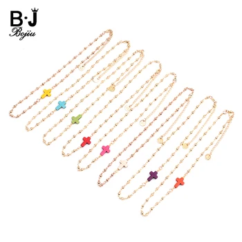 BOJIU 8 Colors Trendy Cross Chokers Necklaces For Women Adjustable Strand Beads Chain Female Necklaces Statement Jewelry NKS219
BOJIU 8 Colors Trendy Cross Chokers Necklaces For Women Adjustable Strand Beads Chain Female Necklaces Statement Jewelry NKS219