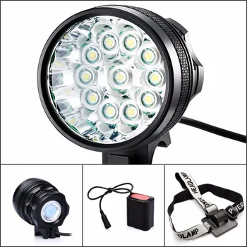 16000LM 11*Cree XM-L T6 3 Modes Bike Bicycle Light Headlight Headlamp Flashlight 11T6 with 6x18650 Battery Pack Charger
16000LM 11*Cree XM-L T6 3 Modes Bike Bicycle Light Headlight Headlamp Flashlight 11T6 with 6x18650 Battery Pack Charger