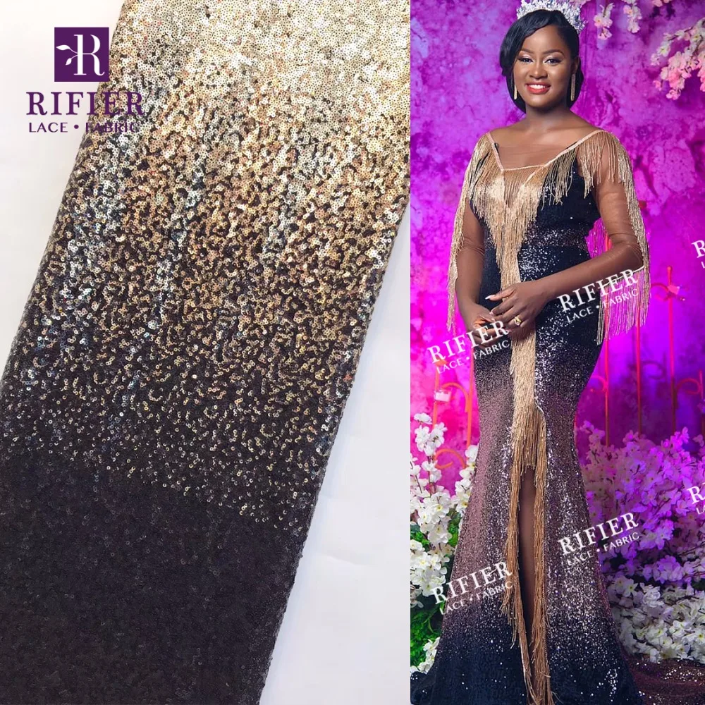 Gradient Color Sequined Embroidered Mesh Tulle Lace Fabric 2019 New In Black And Gold Sequins Wedding Bride Evening Dresses Lace
Gradient Color Sequined Embroidered Mesh Tulle Lace Fabric 2019 New In Black And Gold Sequins Wedding Bride Evening Dresses Lace
