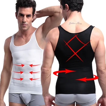IYUNYI Men Body Slimming Black White Color Solid Sleeveless Shaping Vest Underwear Vest Plus Size S-XXL
IYUNYI Men Body Slimming Black White Color Solid Sleeveless Shaping Vest Underwear Vest Plus Size S-XXL