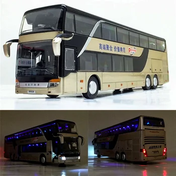 Dual-deck Long-distance Sightseeing Bus Alloy Acousto-optic Echo Opening Bus Toys Fine Workmanship Various Colours Are Available
Dual-deck Long-distance Sightseeing Bus Alloy Acousto-optic Echo Opening Bus Toys Fine Workmanship Various Colours Are Available
