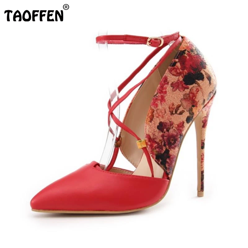 TAOFFEN Women High Heel Sandals Ladies Print Shoes Woman Pointed Toe Cross Strap Shoes Sexy Buckle Shoes Footwear Size 35-39
TAOFFEN Women High Heel Sandals Ladies Print Shoes Woman Pointed Toe Cross Strap Shoes Sexy Buckle Shoes Footwear Size 35-39