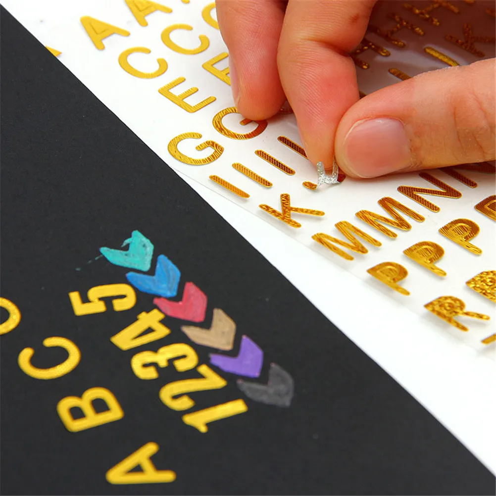 Creative DIY Photo Gold Letters Decoration Self-adhesive Stickers for Scrapbooking/Card Making/Journaling Project 1 sheet
Creative DIY Photo Gold Letters Decoration Self-adhesive Stickers for Scrapbooking/Card Making/Journaling Project 1 sheet