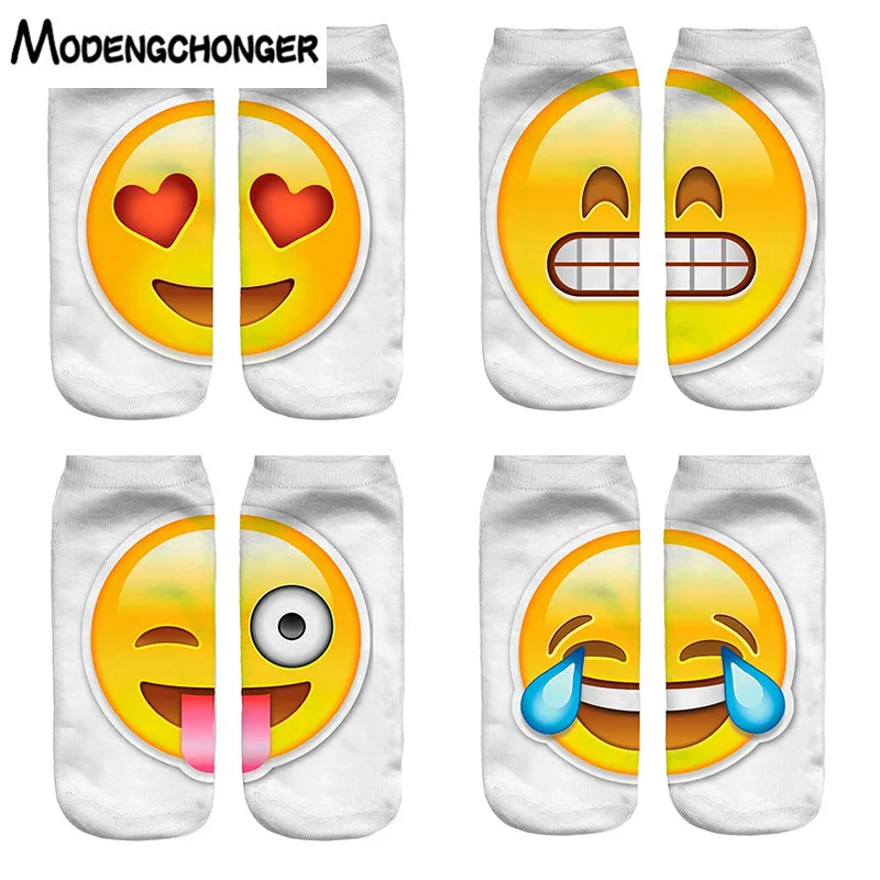 New Fashion Funny Ankle Breathable Cartoon Short Sock for Women Men Unisex Comfortable Emoji Printing Expression Harajuku Socks
New Fashion Funny Ankle Breathable Cartoon Short Sock for Women Men Unisex Comfortable Emoji Printing Expression Harajuku Socks