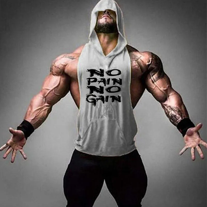 High quality men's fitness hooded vest gym sleeveless bodybuilding T-shirt fashion stringer male fitness hooded vest sportswear
High quality men's fitness hooded vest gym sleeveless bodybuilding T-shirt fashion stringer male fitness hooded vest sportswear