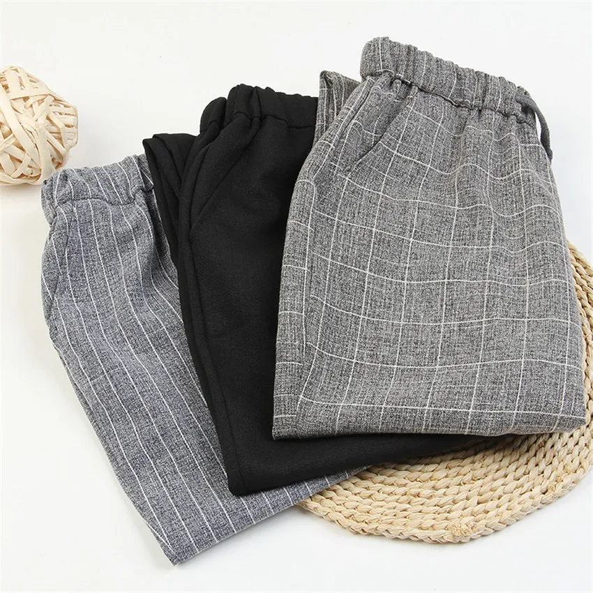 Gowyimmes 2019 Big Size S-2XL Women Harem Pants Casual Black Gray Plaid Pant Harajuku Female Ankle-length Pants Trousers Hot 311
Gowyimmes 2019 Big Size S-2XL Women Harem Pants Casual Black Gray Plaid Pant Harajuku Female Ankle-length Pants Trousers Hot 311