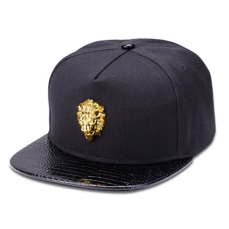 NYUK Free Shipping Metal Lion Head Hats Adjustable Hip Hop Flat Brimmed Baseball Cap Snapback Hat Women Men Personalized Cotton
NYUK Free Shipping Metal Lion Head Hats Adjustable Hip Hop Flat Brimmed Baseball Cap Snapback Hat Women Men Personalized Cotton