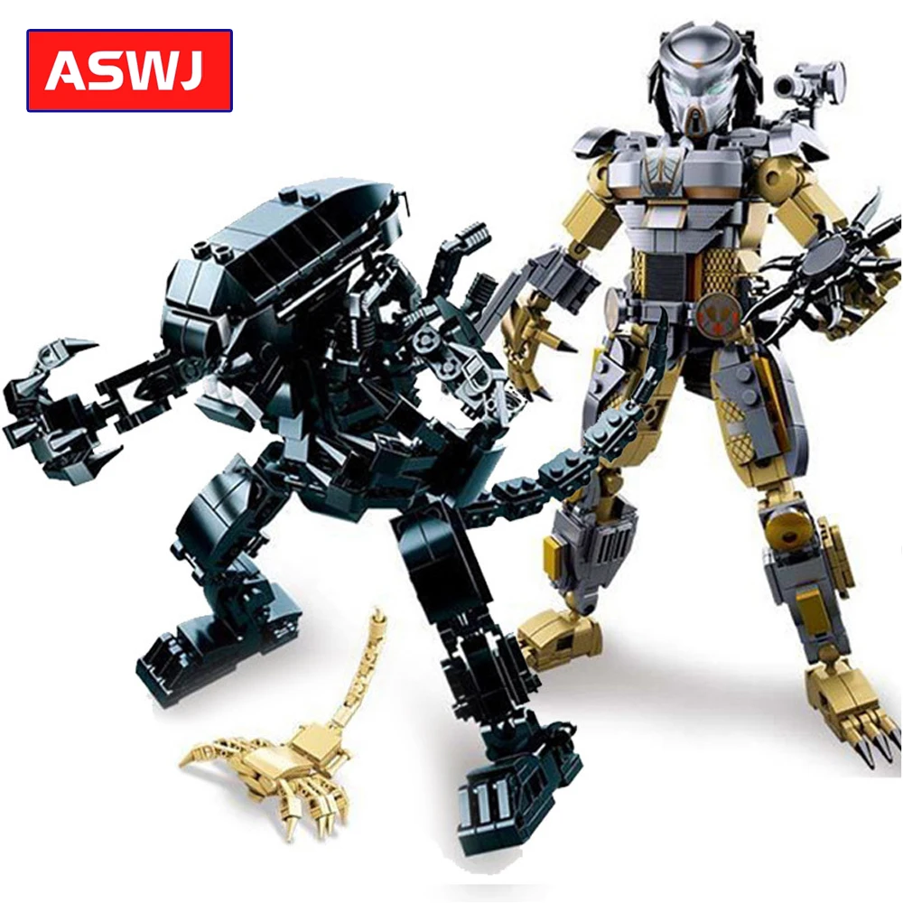 Movie Series Aliens Vs Predator Mech Model Building Blocks Bricks Toys For Children Birthday Christmas Gift Compatible Legoes
Movie Series Aliens Vs Predator Mech Model Building Blocks Bricks Toys For Children Birthday Christmas Gift Compatible Legoes