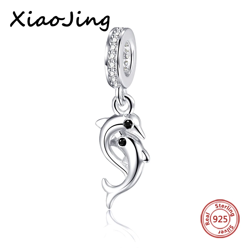 925 sterling silver Animal fish Dolphin with Zircon charms beads fit European bracelet Pendant fashion jewelry making women gift
925 sterling silver Animal fish Dolphin with Zircon charms beads fit European bracelet Pendant fashion jewelry making women gift