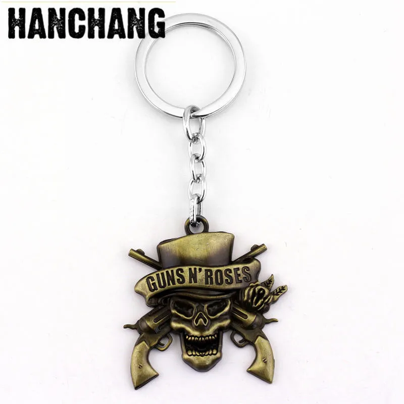Music Band Guns N 'Roses Keychains Key Ring Hard Rock Metal Figure Letter Gun's Roses Keyring Jewelry Accessories for Fans Gift
Music Band Guns N 'Roses Keychains Key Ring Hard Rock Metal Figure Letter Gun's Roses Keyring Jewelry Accessories for Fans Gift