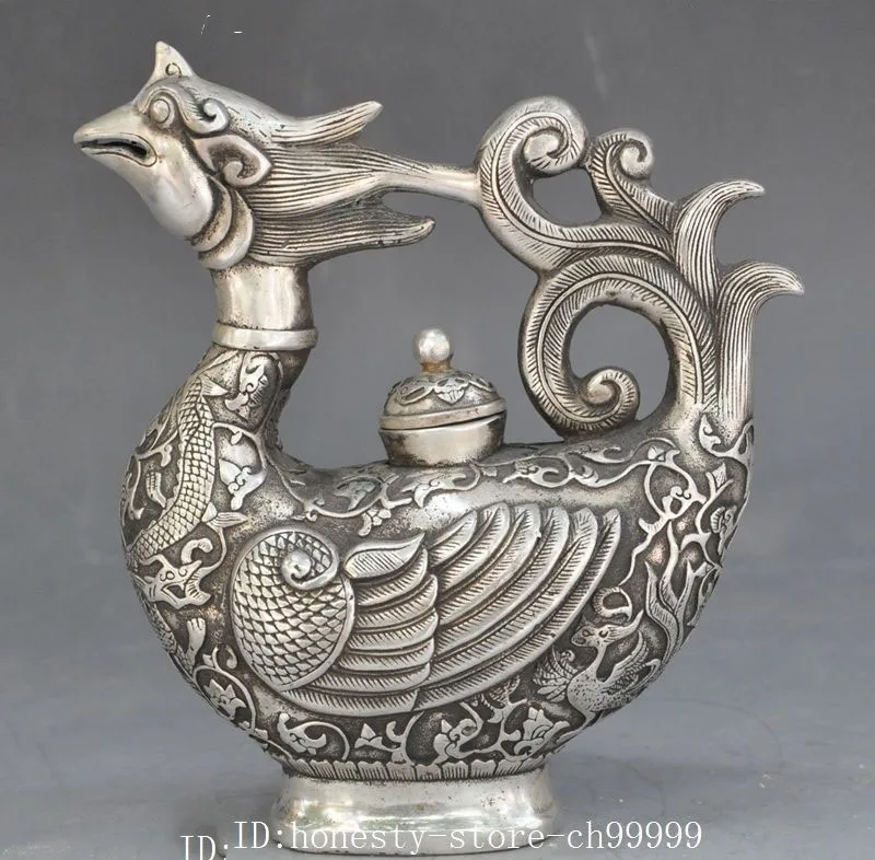 christmas marked old chinese silver Dragon Phoenix statue Wine Pot Flagon Teapot Kettle halloween
christmas marked old chinese silver Dragon Phoenix statue Wine Pot Flagon Teapot Kettle halloween