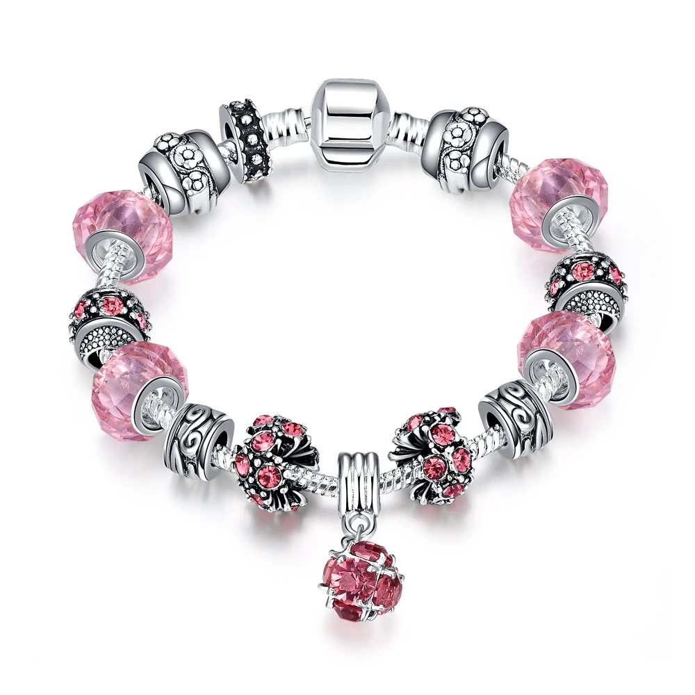 2016 fashion european 925 sterling silver bring pink glass beads ball pendant silver charms crystal fine jewerly for women
2016 fashion european 925 sterling silver bring pink glass beads ball pendant silver charms crystal fine jewerly for women