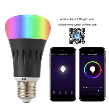 Smart Wifi LED Bulb 7W B22 E14 E26 E27 RGBW Dimmable LED Ball light IOS Android App Wireless WiFi Remote Control LED Bulb Lamp