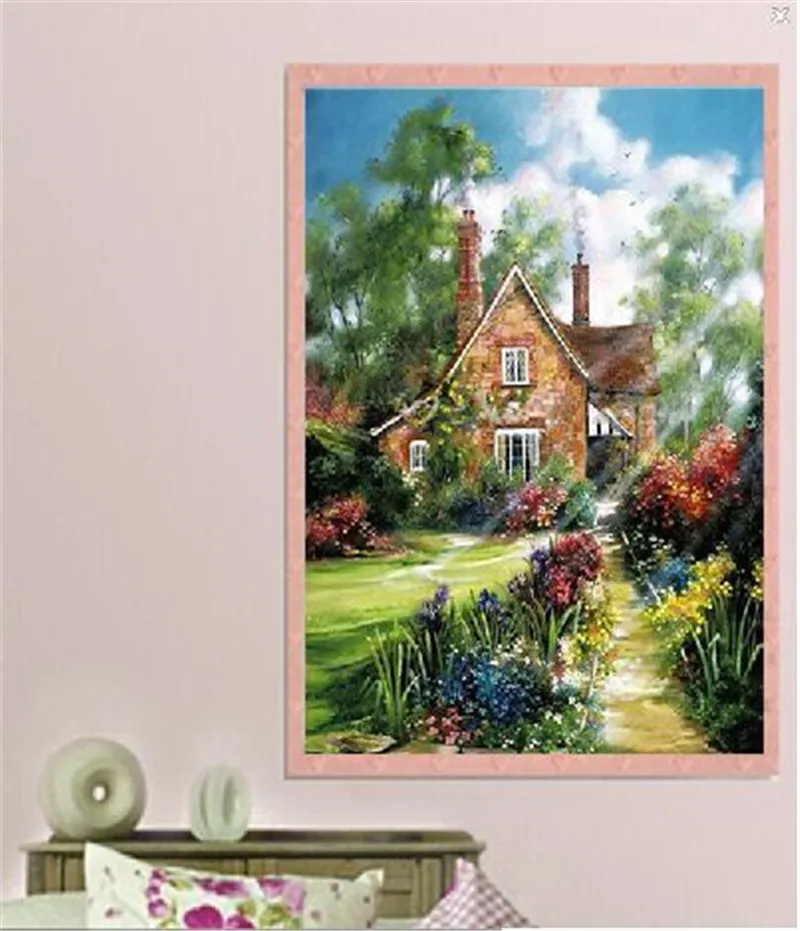 DIY 5D Diamond mosaic Garden lodge and flowers cube drill Painting Cross Stitch Kits Diamonds Embroidery Home Decoration
DIY 5D Diamond mosaic Garden lodge and flowers cube drill Painting Cross Stitch Kits Diamonds Embroidery Home Decoration
