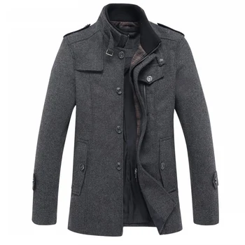 2019 winter Men's fashion leisure Men's thicking trench coat woollen overcoat men single breasted coat jackets windbreaker
2019 winter Men's fashion leisure Men's thicking trench coat woollen overcoat men single breasted coat jackets windbreaker