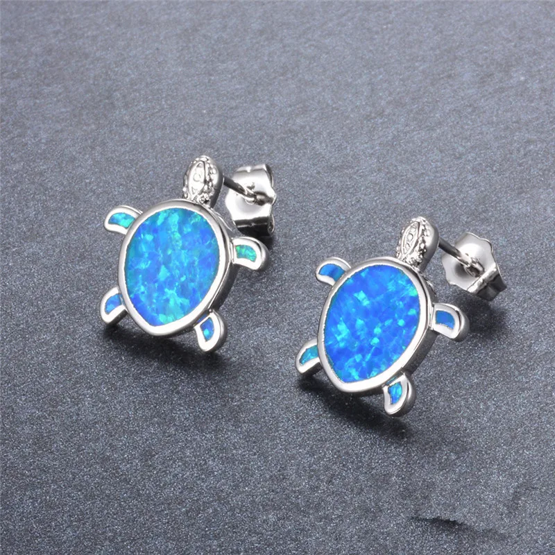New Fashion Lovely Silver Filled Blue Opal Tiny Turtle Stud Earrings For Women Girl Chidren Kids 925 Wedding Cute Animal Jewelry
New Fashion Lovely Silver Filled Blue Opal Tiny Turtle Stud Earrings For Women Girl Chidren Kids 925 Wedding Cute Animal Jewelry