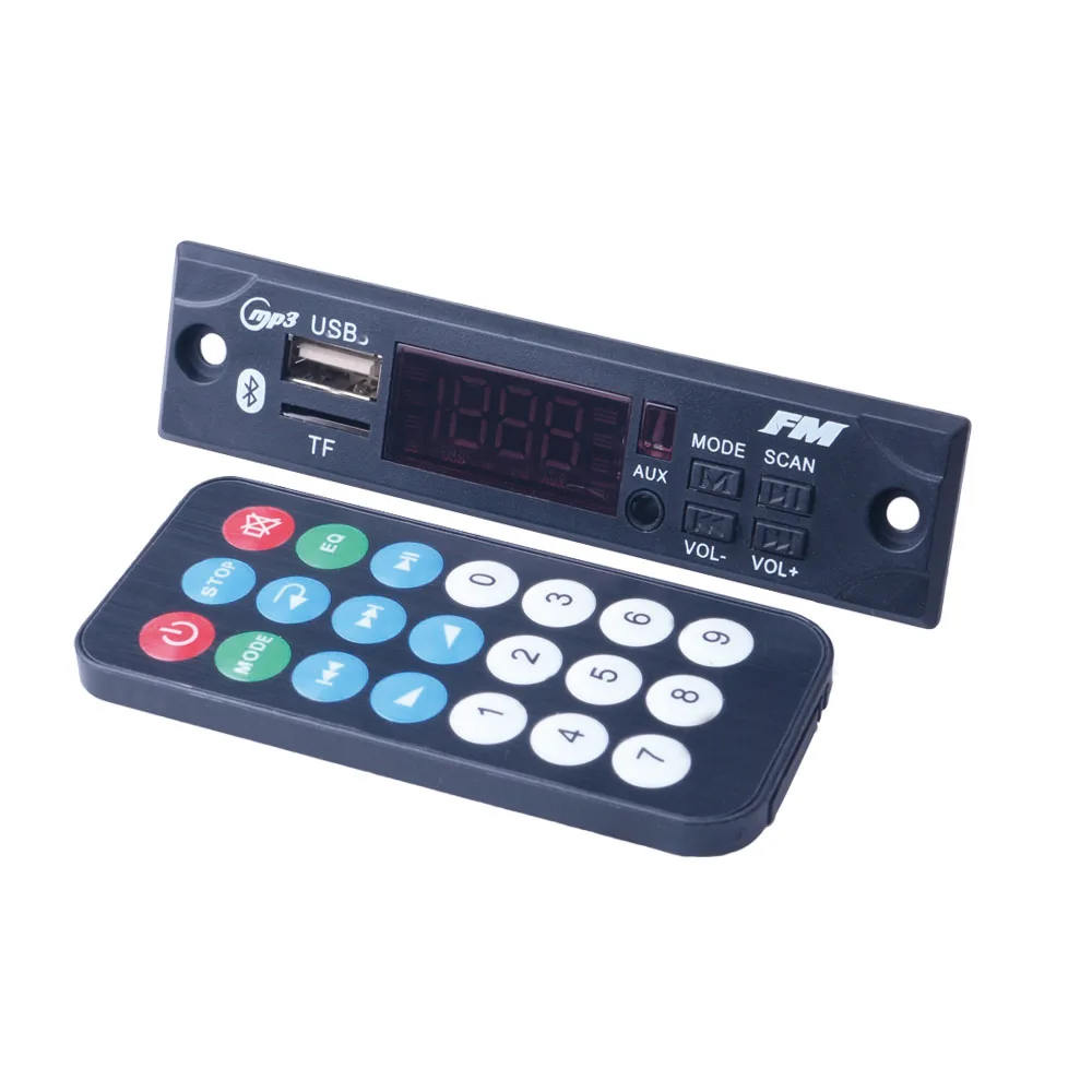 Car Audio USB TF FM Radio Module Wireless Bluetooth 5V 12V MP3 WMA Decoder Board MP3 Player with Remote Control For Car
Car Audio USB TF FM Radio Module Wireless Bluetooth 5V 12V MP3 WMA Decoder Board MP3 Player with Remote Control For Car