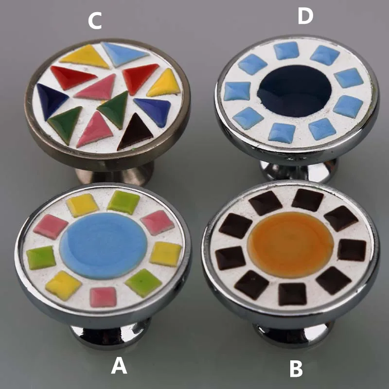 modern simple fashion mosaic ceramic drawer cabinet pulls knobs silver chrome dresser door handle red blue white black porcelain
modern simple fashion mosaic ceramic drawer cabinet pulls knobs silver chrome dresser door handle red blue white black porcelain