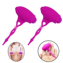Sex-Toy Nipple Vibrator Breast-Massager Adult DINGYE 2pcs/Set