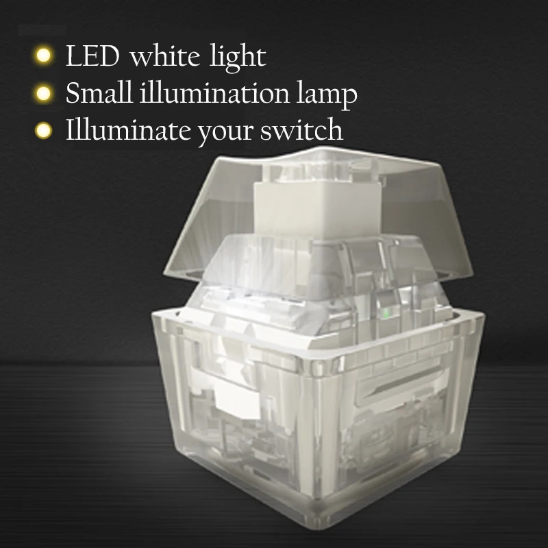 Kailh Box Switch LED white Backlit Teste For Mechanical Keyboard Testing Tool Translucent Keychain white stem clicky handfeeling
Kailh Box Switch LED white Backlit Teste For Mechanical Keyboard Testing Tool Translucent Keychain white stem clicky handfeeling