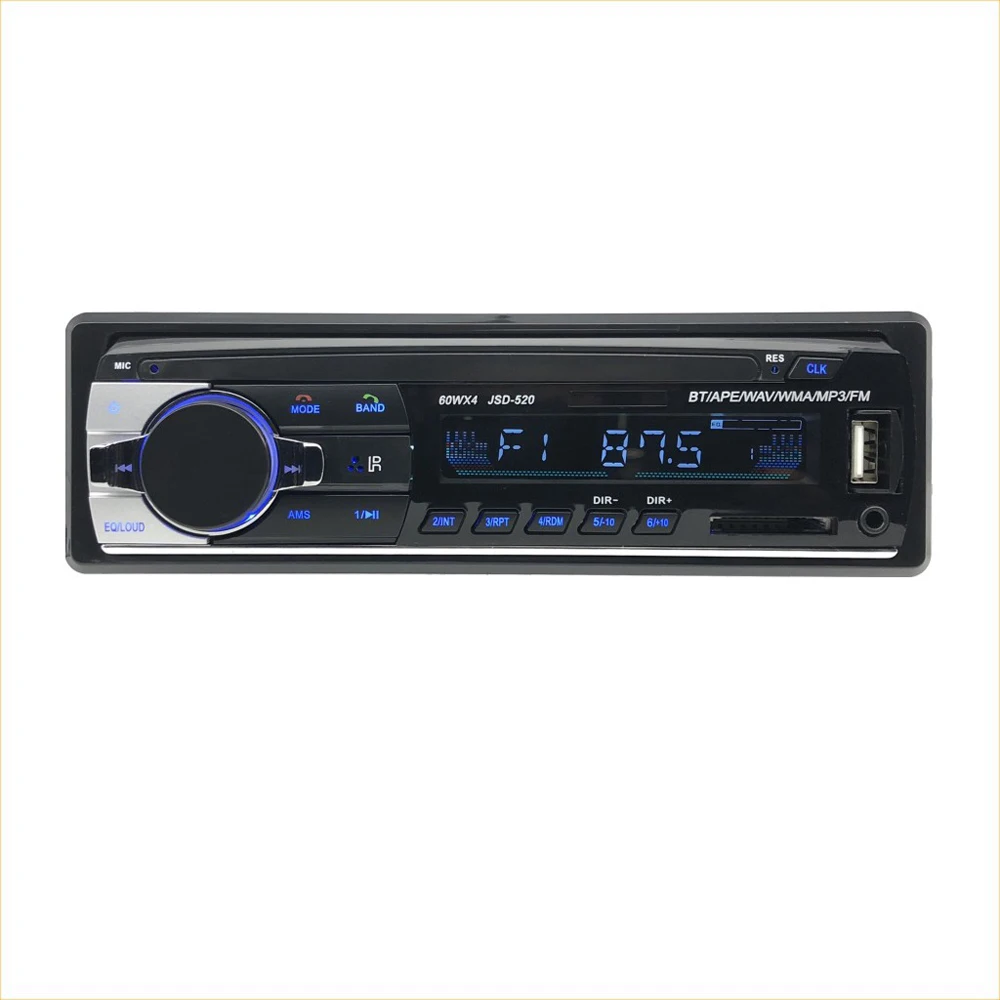 

HACTIVOL Bluetooth Autoradio Car Stereo Radio FM Aux Input Receiver SD USB BW5214 12V In-dash 1 din Car MP3 Multimedia Player