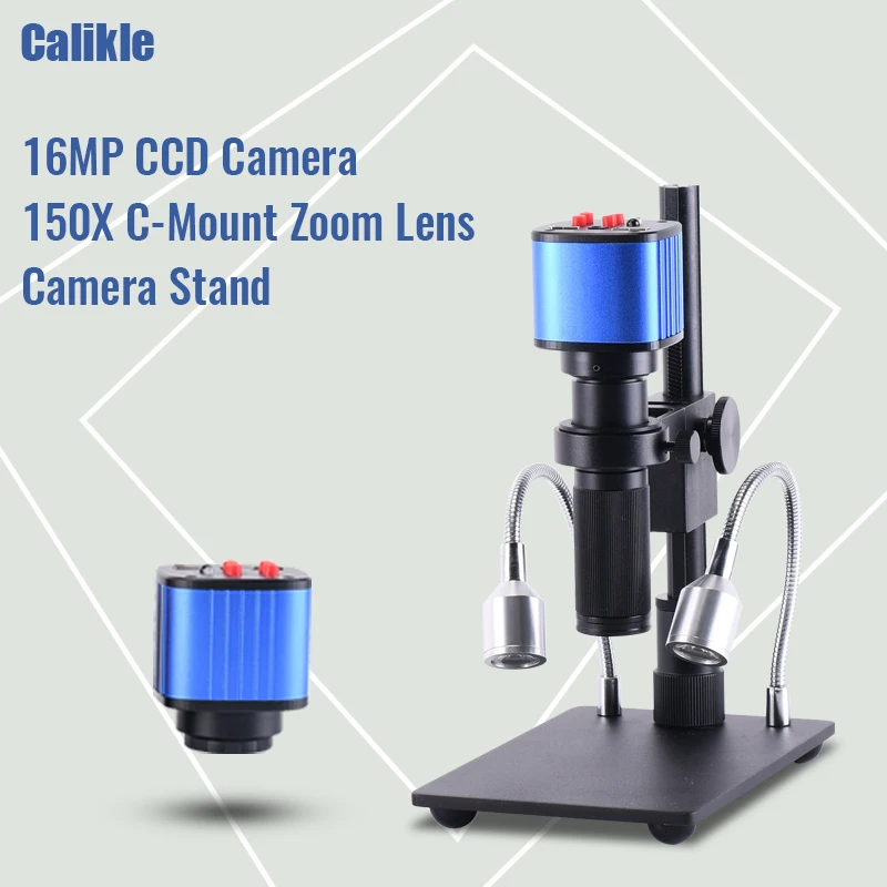 16MP 1080p HDMI USB Industrial Digital stereo Microscope Camera 150x C-Mount Zoom Lens Camera Stand for PCB Repair
16MP 1080p HDMI USB Industrial Digital stereo Microscope Camera 150x C-Mount Zoom Lens Camera Stand for PCB Repair