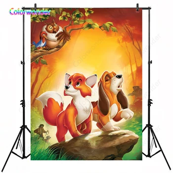 Photography Background Red Baby Fox with Orange Dog 5x7ft Wild Forest Scenery with Dusk Backdrops for Kids Photo Booth Studio
Photography Background Red Baby Fox with Orange Dog 5x7ft Wild Forest Scenery with Dusk Backdrops for Kids Photo Booth Studio