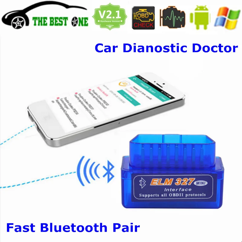 Best Quality Super Mini Elm327 Bluetooth V2.1 OBDII Interface ELM 327 Android Torque OBD2 Scanner Car Diagnostic Tool Free Ship
Best Quality Super Mini Elm327 Bluetooth V2.1 OBDII Interface ELM 327 Android Torque OBD2 Scanner Car Diagnostic Tool Free Ship