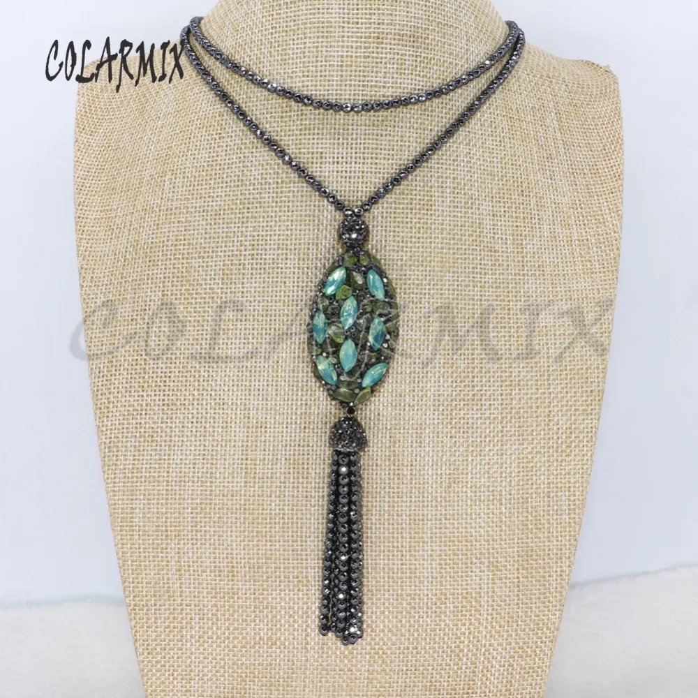4 Strand High quality hematite beaded necklace Stone bead tassel pendant necklace fashion jewelry necklace for lady 4714
4 Strand High quality hematite beaded necklace Stone bead tassel pendant necklace fashion jewelry necklace for lady 4714