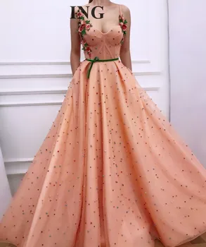 Peach Muslim Evening Dresses Sexy A-line Sweetheart Tulle Pearls Flowers Islamic Dubai Saudi Arabic Long Formal Evening Gown
Peach Muslim Evening Dresses Sexy A-line Sweetheart Tulle Pearls Flowers Islamic Dubai Saudi Arabic Long Formal Evening Gown