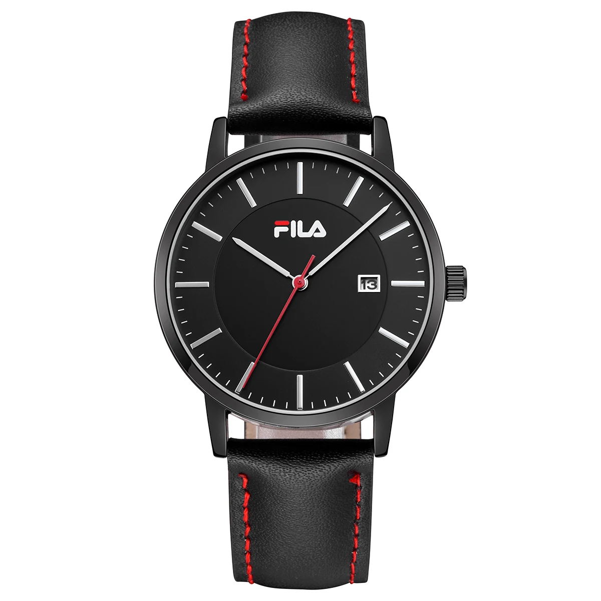 Fila Casual Quartz Watch w/ Leather Strap