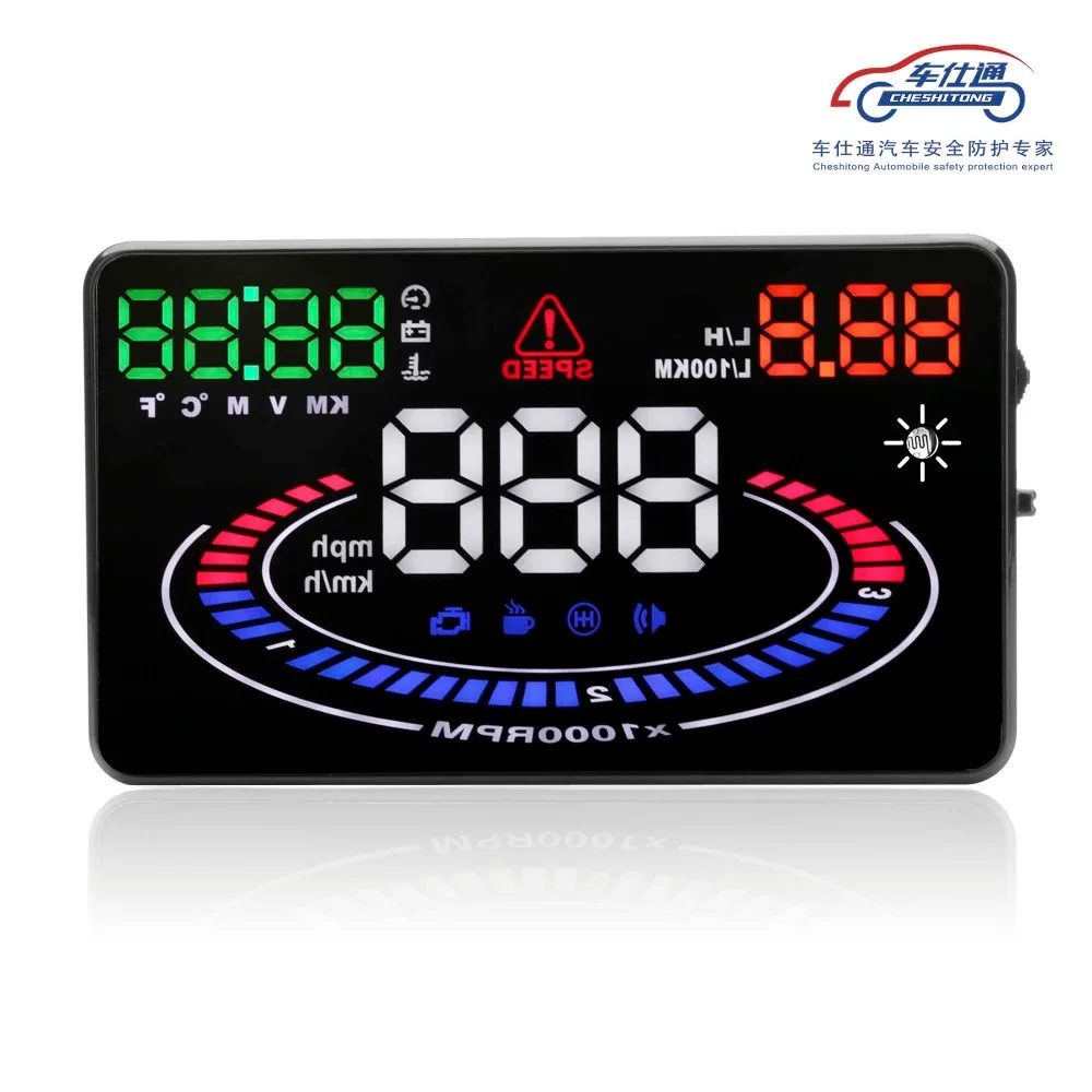 E300-5.5HUD headup Car Display High Speed Projector HUD Windshield Projector Head OBD Interface Direction Direction Speed Alarm
E300-5.5HUD headup Car Display High Speed Projector HUD Windshield Projector Head OBD Interface Direction Direction Speed Alarm