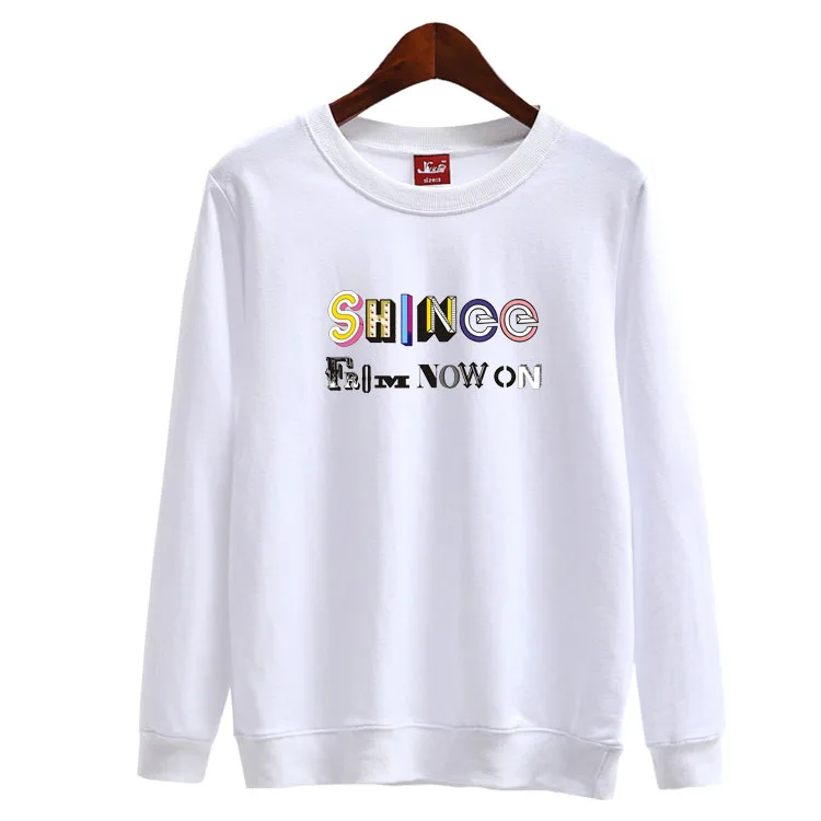 Shinee new album the best from now on same printing o neck sweatshirt kpop fashion unisex pullover loose hoodies 5 colors
Shinee new album the best from now on same printing o neck sweatshirt kpop fashion unisex pullover loose hoodies 5 colors