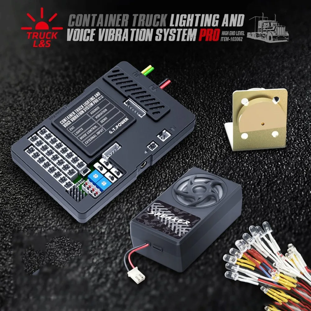 G.T.Power Lighting Voice Vibration System PRO APP Control for RC Car Parts Container Truck Control Box Board ESC Mode
G.T.Power Lighting Voice Vibration System PRO APP Control for RC Car Parts Container Truck Control Box Board ESC Mode