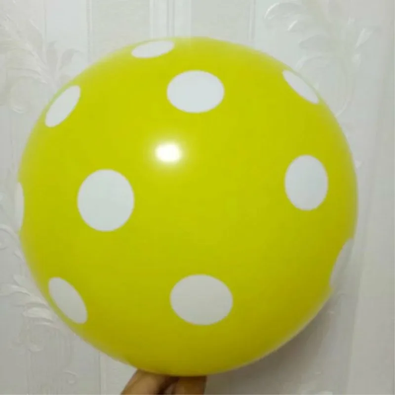 

Yellow balloon 30pcs/lot12 inch thick latex wave point ballons baby shower decorations boy baloons for birthday wedding supplies