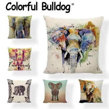 Original Forest Print Linen Elephant Cushion Cover Square Plain Multicolor Pillowcase Pillowsilp for Sofa Chair Decor Almofada
Original Forest Print Linen Elephant Cushion Cover Square Plain Multicolor Pillowcase Pillowsilp for Sofa Chair Decor Almofada
