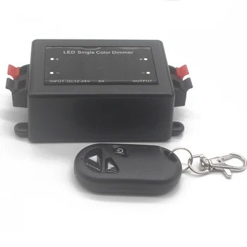 New RF LED Dimmer Wireless Brightness 3 Keys Remote Controller DC 12V 24V 8A 96W 192W for 5050 3528 Single Color Strip Lights
New RF LED Dimmer Wireless Brightness 3 Keys Remote Controller DC 12V 24V 8A 96W 192W for 5050 3528 Single Color Strip Lights