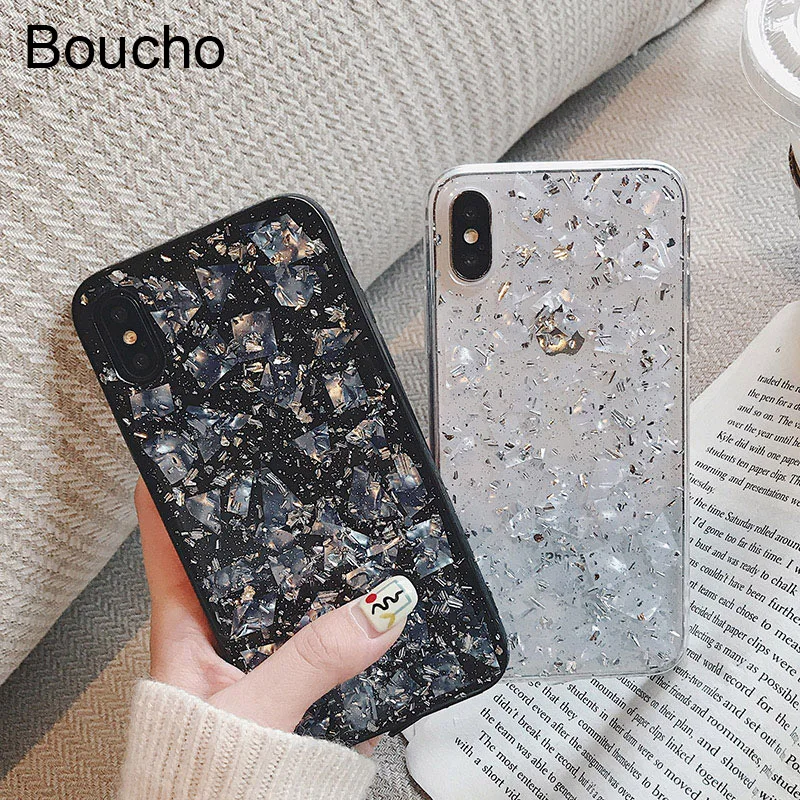Boucho Fashion Silver Tin Foil Shell Phone Case For iphone XS MAX Case For Apple iphone X XR 6 6s 7 8 Plus Cover Lovely Cases
Boucho Fashion Silver Tin Foil Shell Phone Case For iphone XS MAX Case For Apple iphone X XR 6 6s 7 8 Plus Cover Lovely Cases