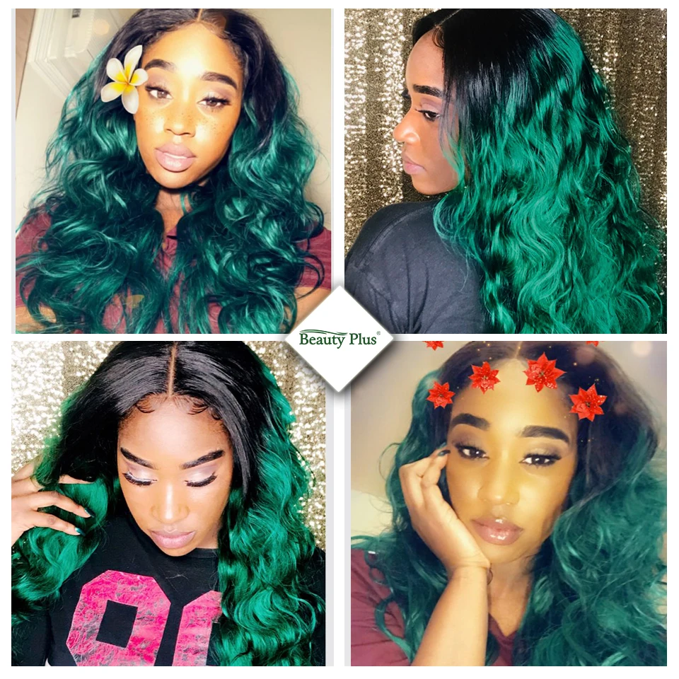 ombre green bundles with closure buyer share 100% 5 stars feedback